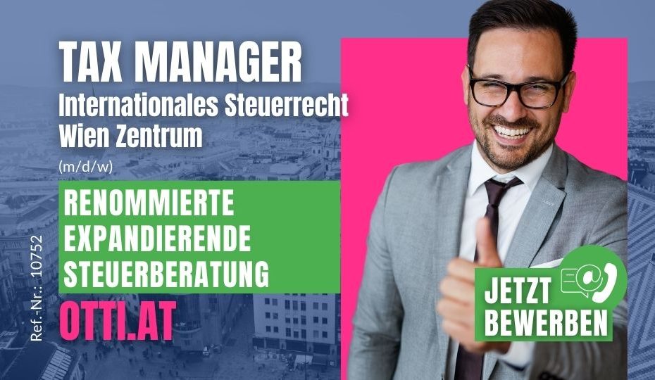 Taxmanager Wien Zentrum Karriere Job