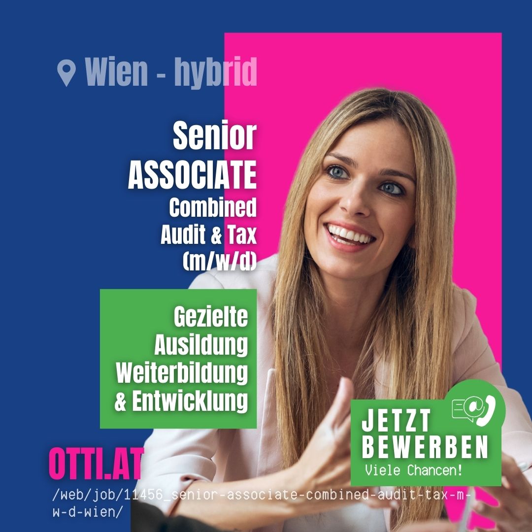 Associatesteuerberatungzukunftchance | TOP JOBS aktuell | KARRIERE NEWS | OTTI.AT