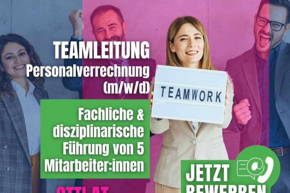 Teamleitung Personalverrechnung | Jobs aktuell | KARRIERE NEWS | OTTI.AT
