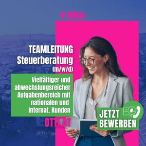 Teamleitung Steuerberatung Wien Position | Steuerberater & Wirtschaftstreuhänder | KARRIERE NEWS | OTTI.AT