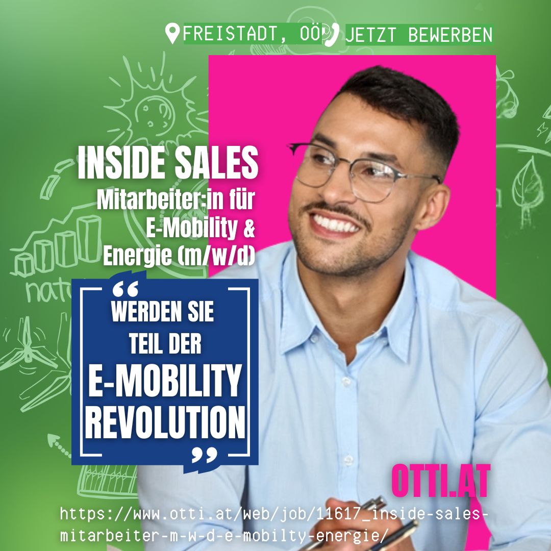 Sales Emobility Revolution Top Job Chance | GREEN JOBS & ECONOMY Karrieretipps | KARRIERE NEWS | OTTI.AT