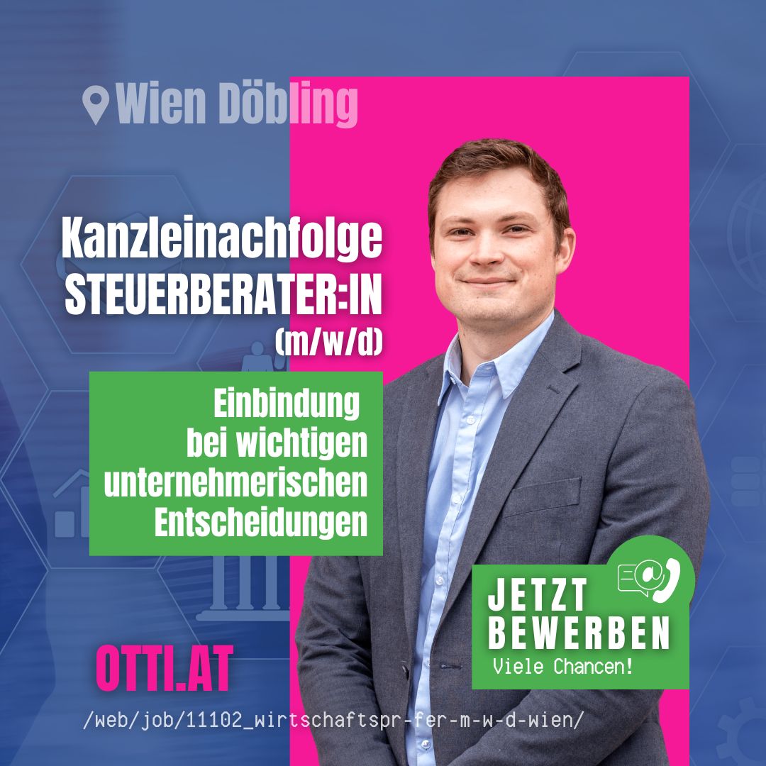 Steuerberatung Karriere Job | Steuerberater & Wirtschaftstreuhänder | KARRIERE NEWS | OTTI.AT