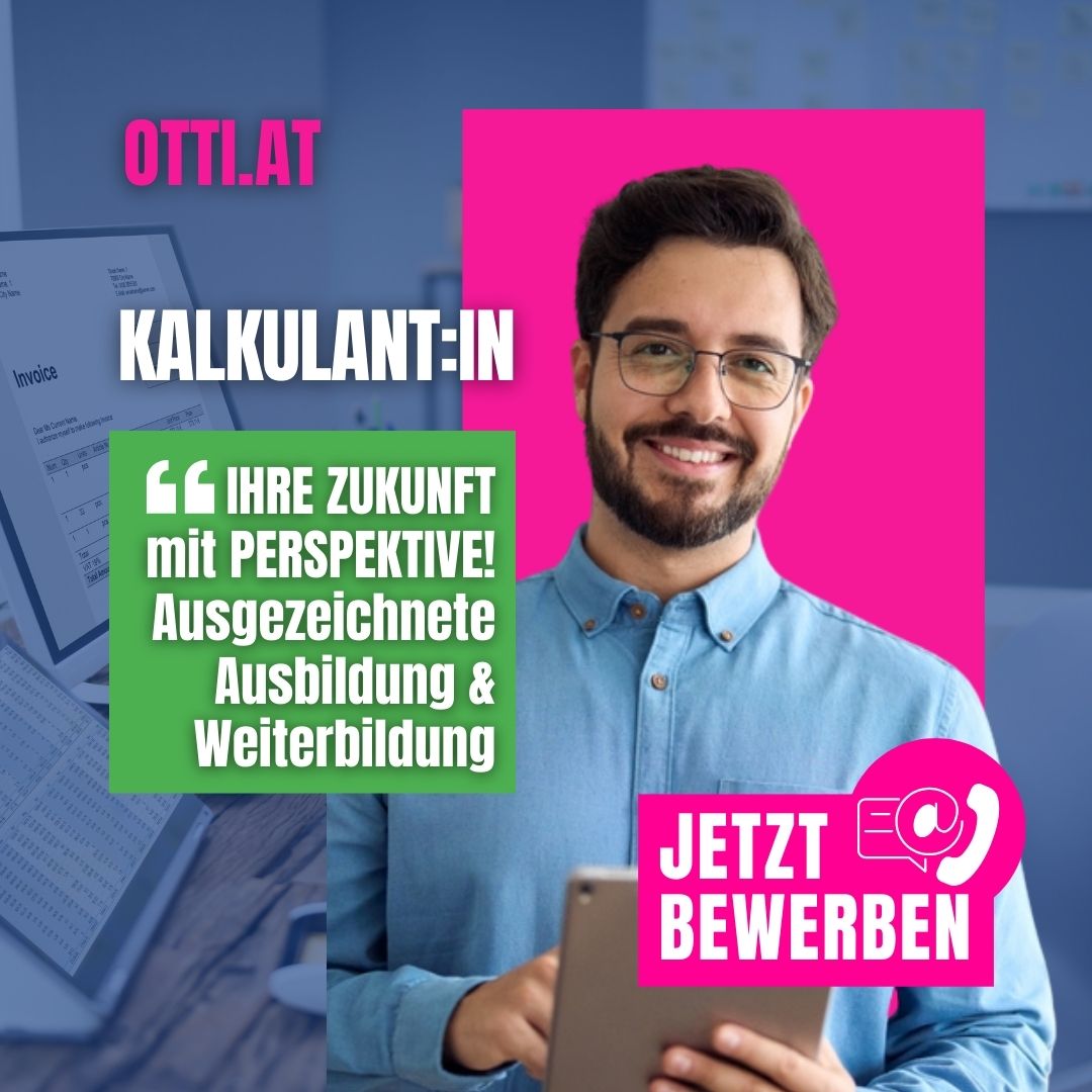 Bauwesen Kalkulant Karriere Job | Top Jobs aktuell | KARRIERE NEWS | OTTI.AT