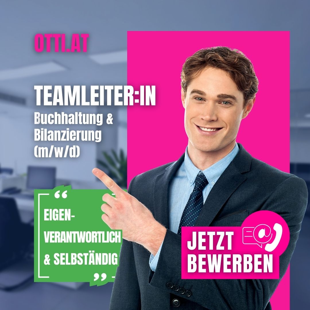 Teamleiterin Bilanzbuchhaltung Jobs Karriere Chancen | Handel | KARRIERE NEWS | OTTI.AT