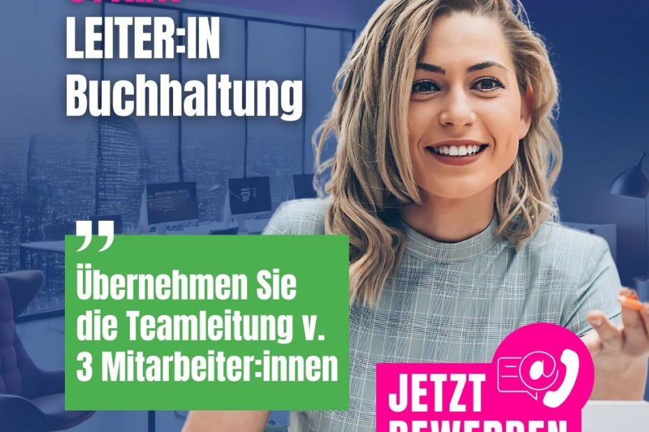 Leiterin Buchhaltung Top Job | Steuerberater & Wirtschaftstreuhänder | KARRIERE NEWS | OTTI.AT
