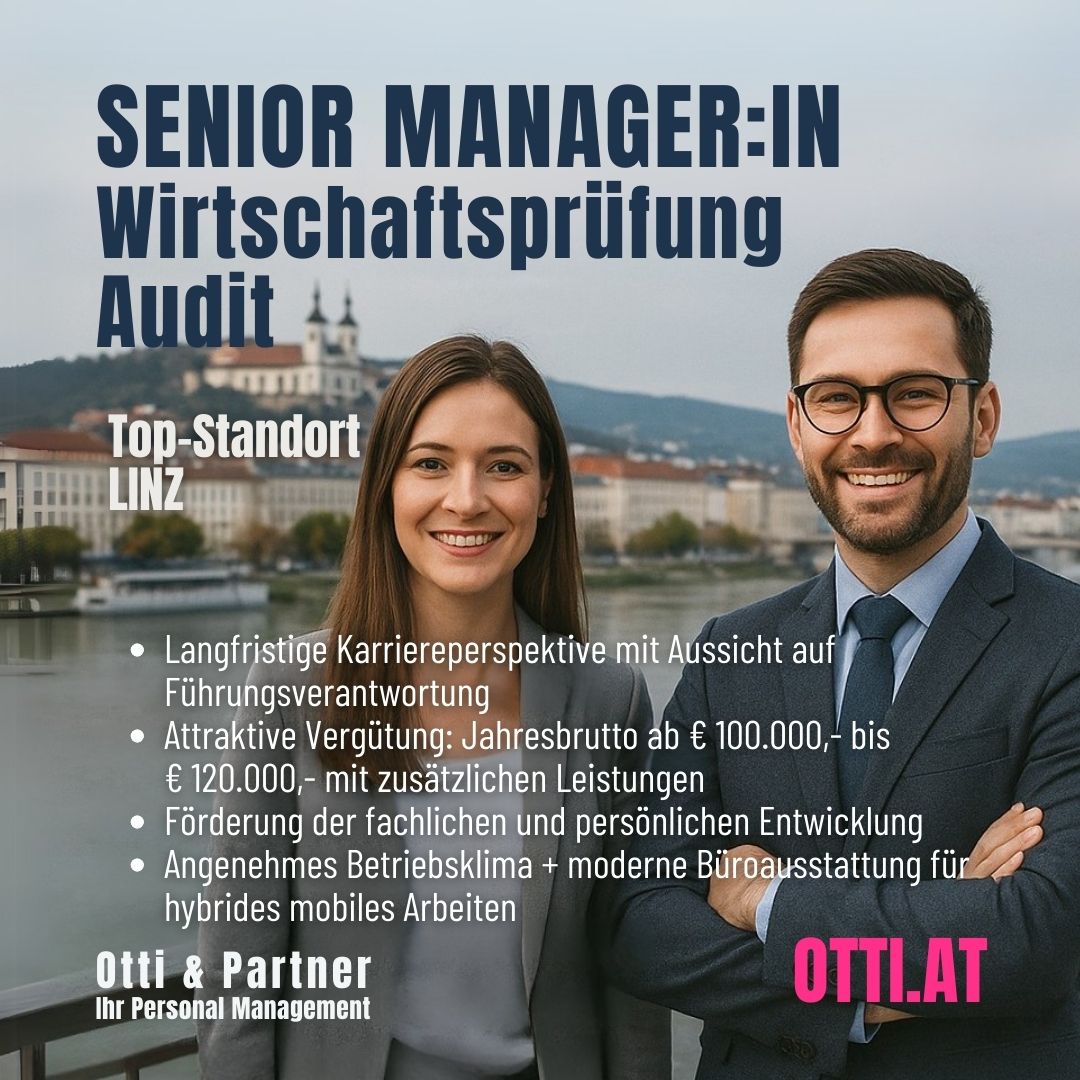Managerin Wirtschaftspruefung Top Job Otti At | Steuerberater & Wirtschaftstreuhänder | KARRIERE NEWS | OTTI.AT
