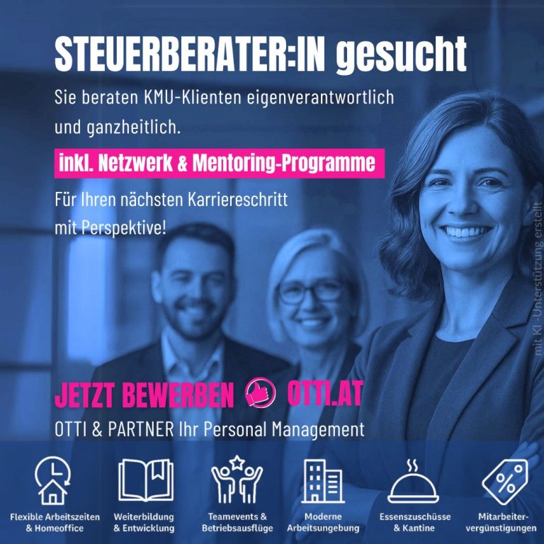 Steuerberaterin Kmu Top Job Otti At | Steuerberater & Wirtschaftstreuhänder | KARRIERE NEWS | OTTI.AT