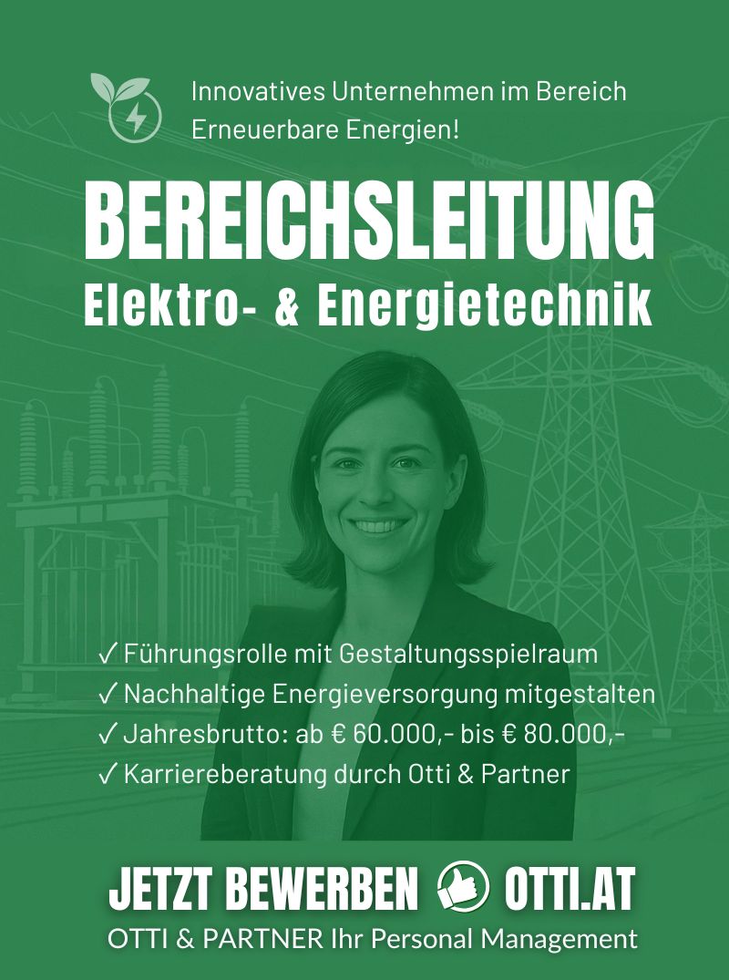 Bereichsleitung Top Job Otti At | ENGINEERING Top Jobs | KARRIERE NEWS | OTTI.AT