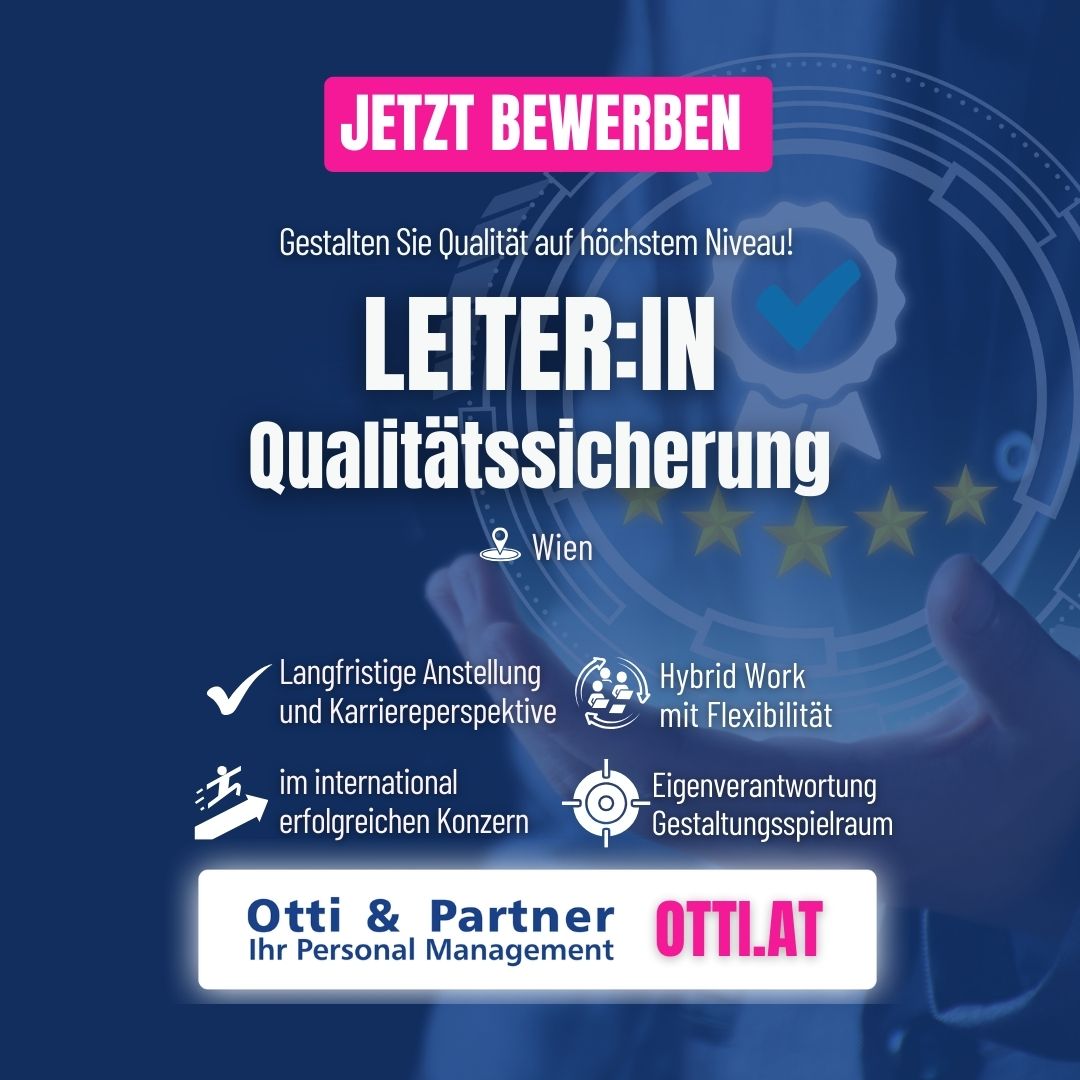 Leiterin Qualitaetsmanagement Wien Gesucht | Handel | KARRIERE NEWS | OTTI.AT