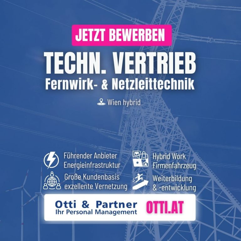 Techn Vertrieb Fernwirktechnik Job | Otti & Partner – Ihr Erfolg ist unser Ziel! | KARRIERE NEWS | OTTI.AT