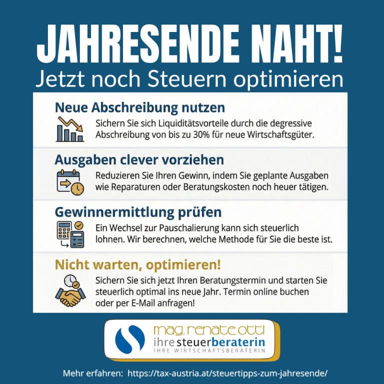 Jahresende Naht Steuern Optimieren Tax Austria At | Otti & Partner – Ihr Erfolg ist unser Ziel! | KARRIERE NEWS | OTTI.AT