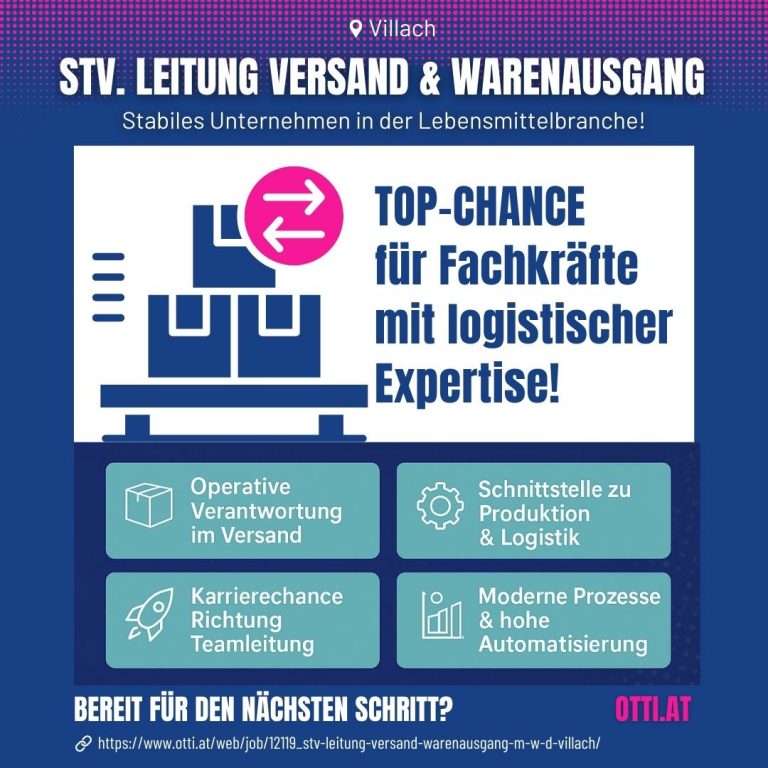 Stv Leitung Versand Warenausgang | Lebensmittel | KARRIERE NEWS | OTTI.AT