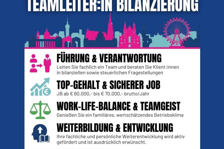 Aufstieg Teamleiter Bilanzierung Job Wien | Ihr Perfect Match | KARRIERE NEWS | OTTI.AT