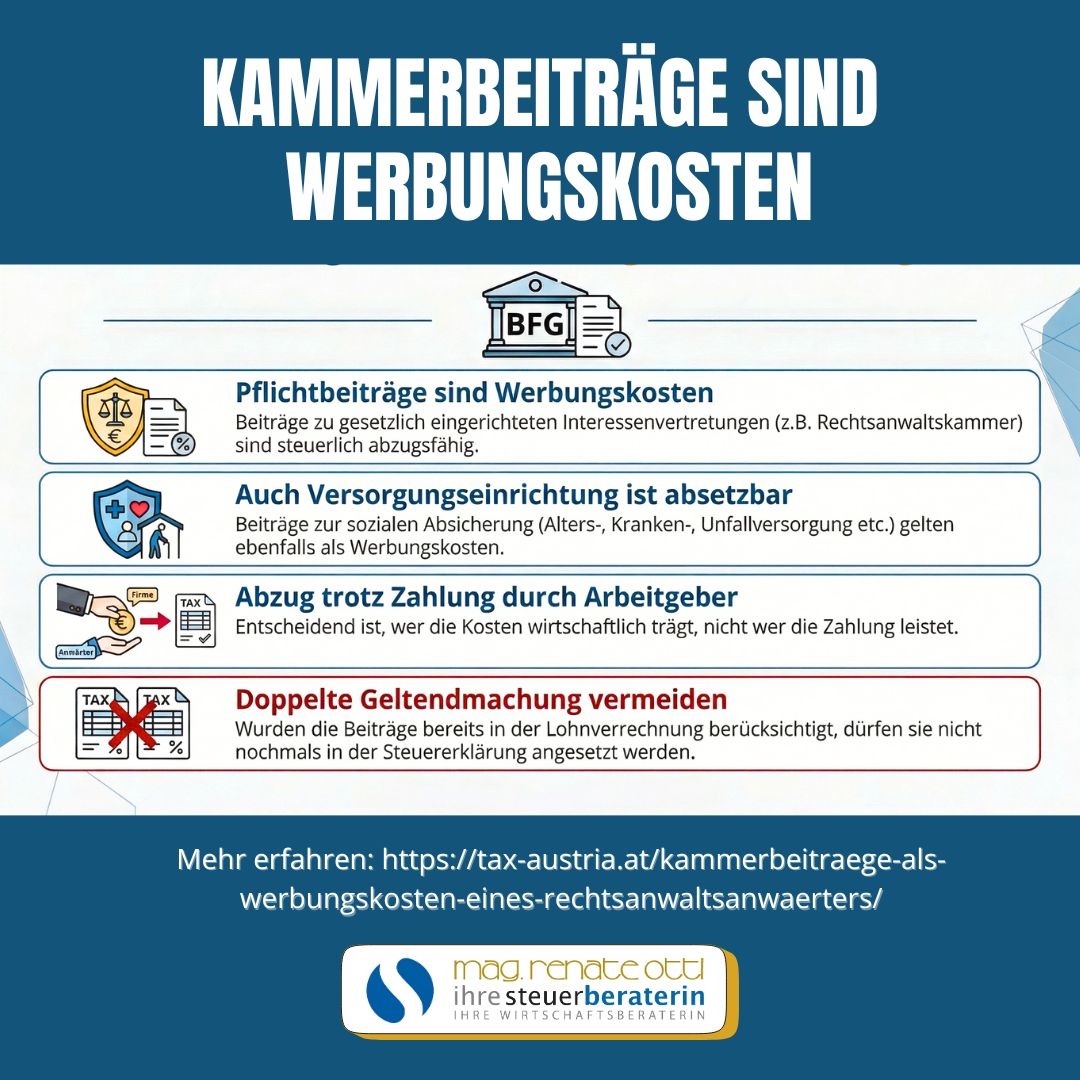 Kammerbeiträge Werbungskosten Tax Austria At | Tax Austria | KARRIERE NEWS | OTTI.AT