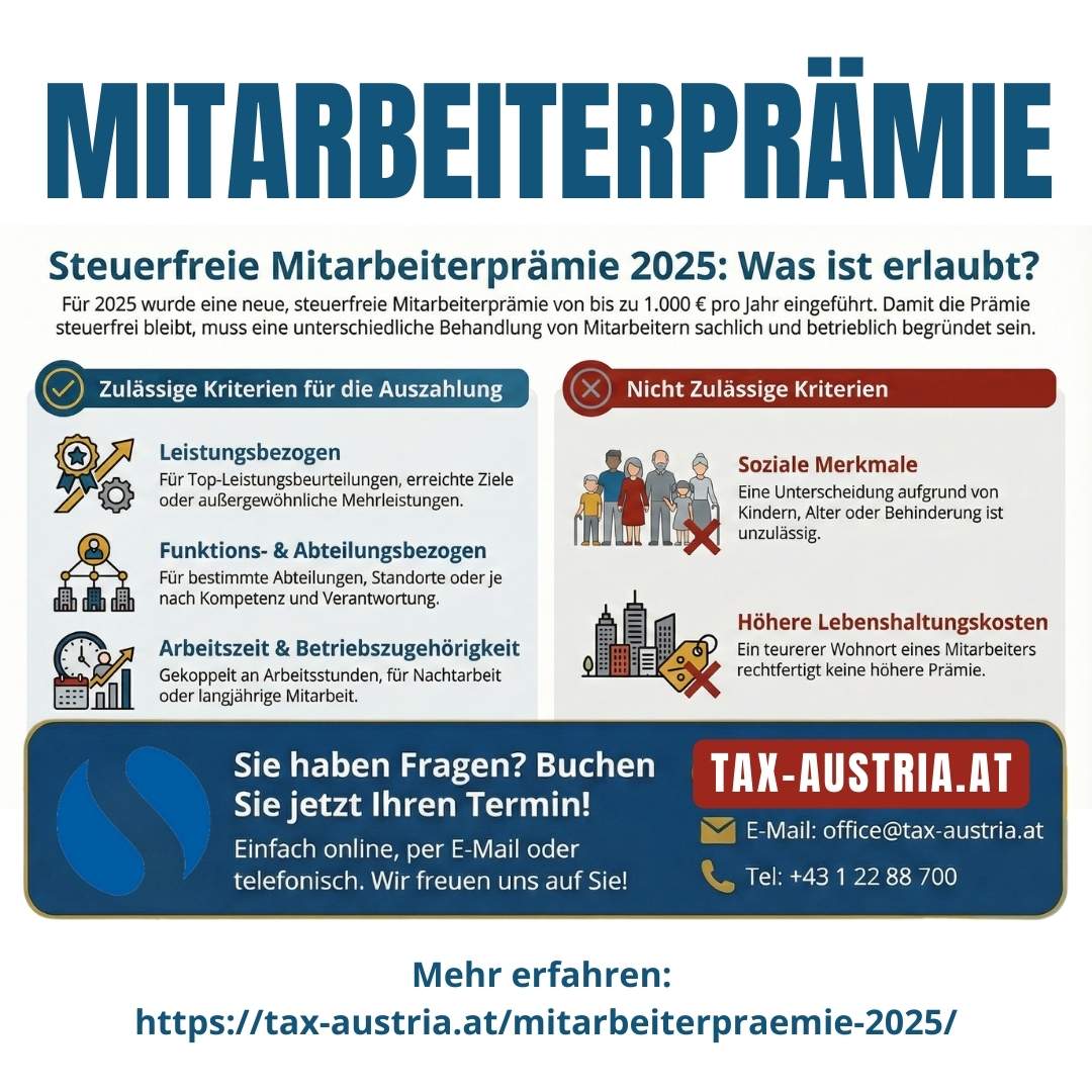 Mitarbeiterpraemie Tax Austria At | Tax Austria | KARRIERE NEWS | OTTI.AT
