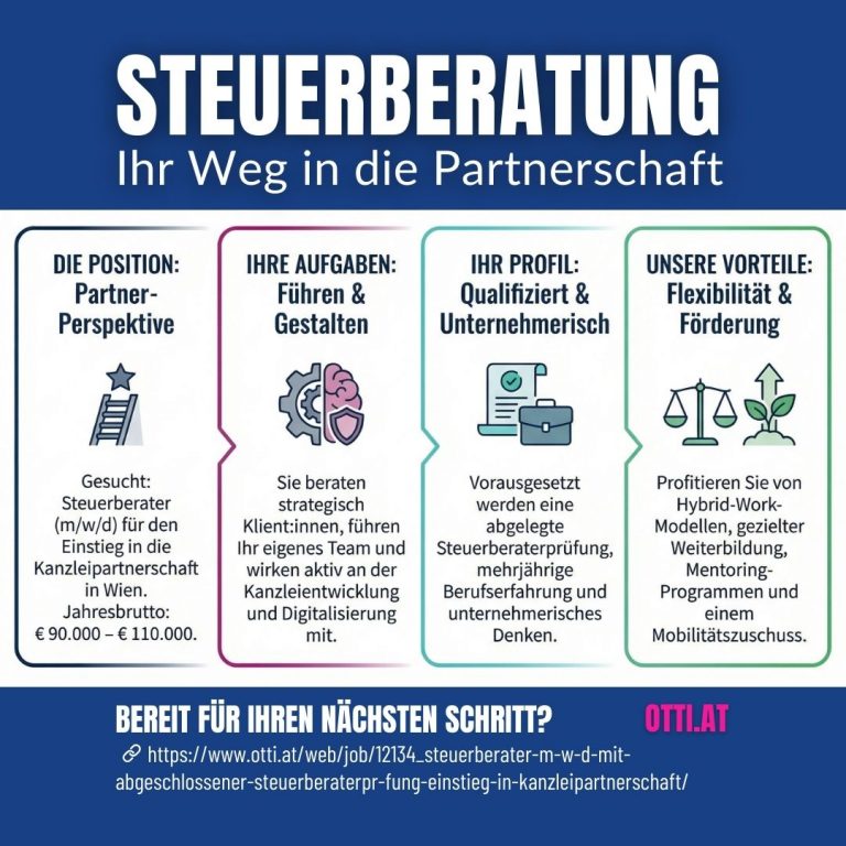 Steuerberatung Partner Top Job Otti At | Ausbildung im Job | KARRIERE NEWS | OTTI.AT