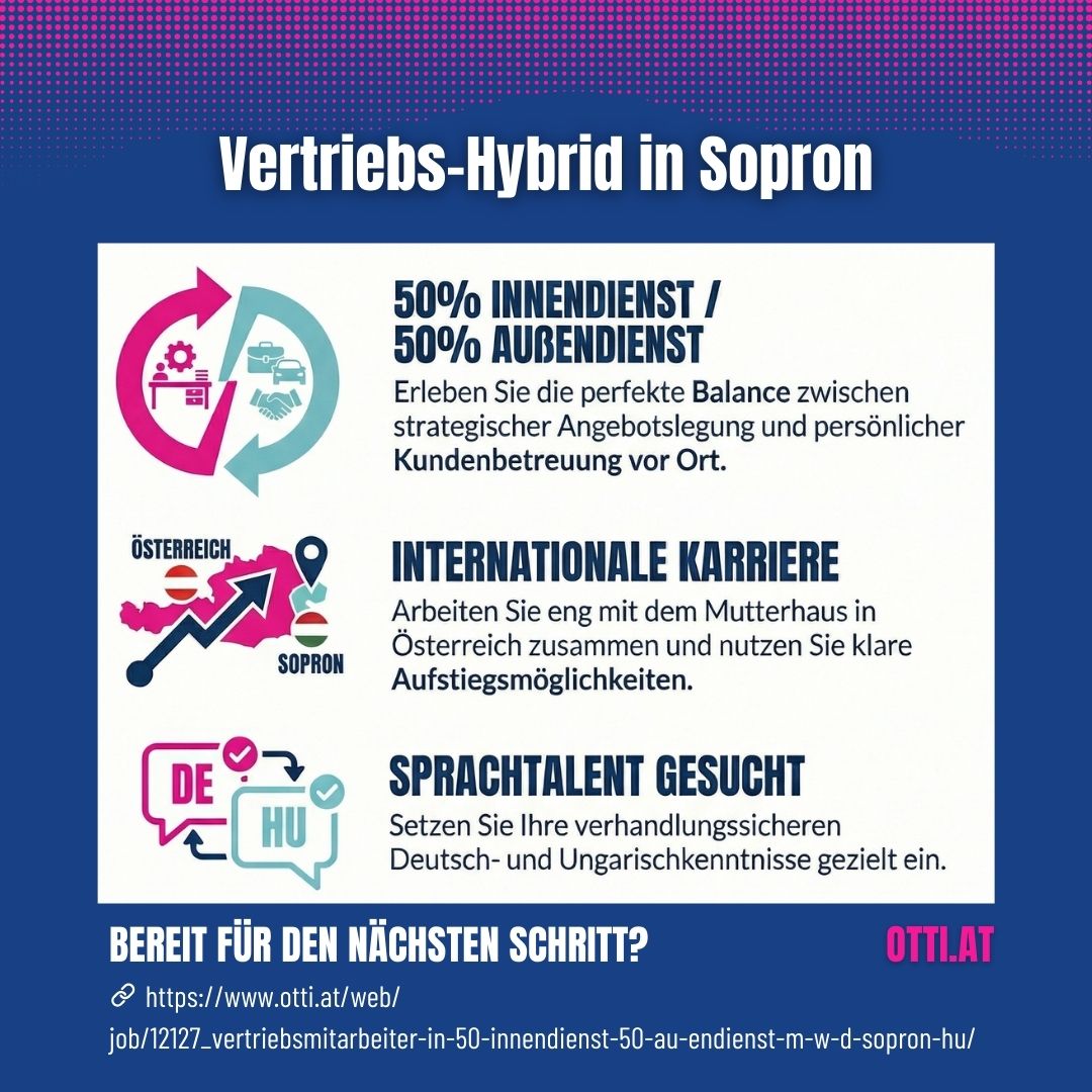 Vertriebs Hybrid Sopron | Industrie | KARRIERE NEWS | OTTI.AT