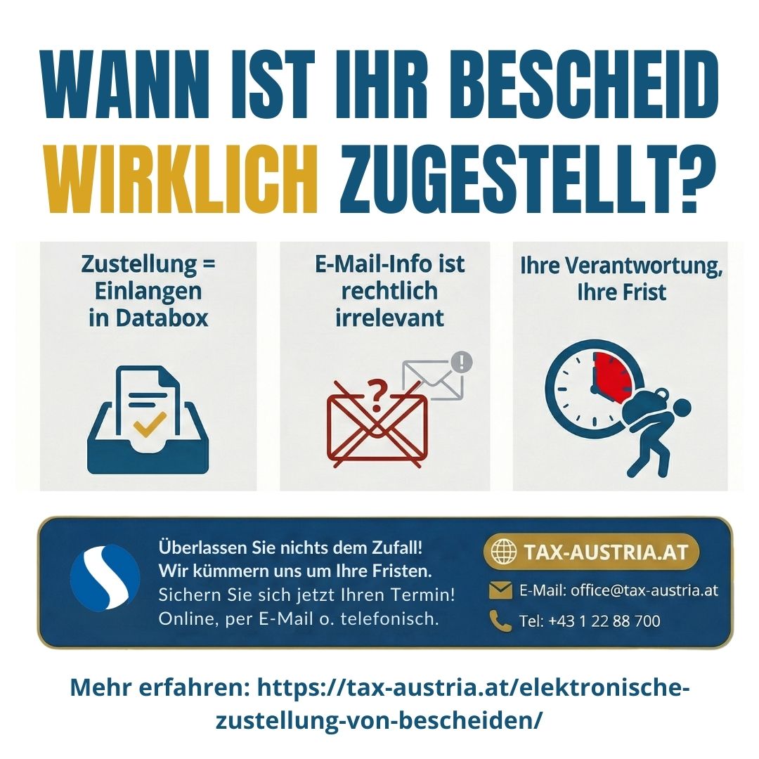 Wann Ist Bescheid Zugestellt Finanzonline Tax Austria At | Tax Austria | KARRIERE NEWS | OTTI.AT