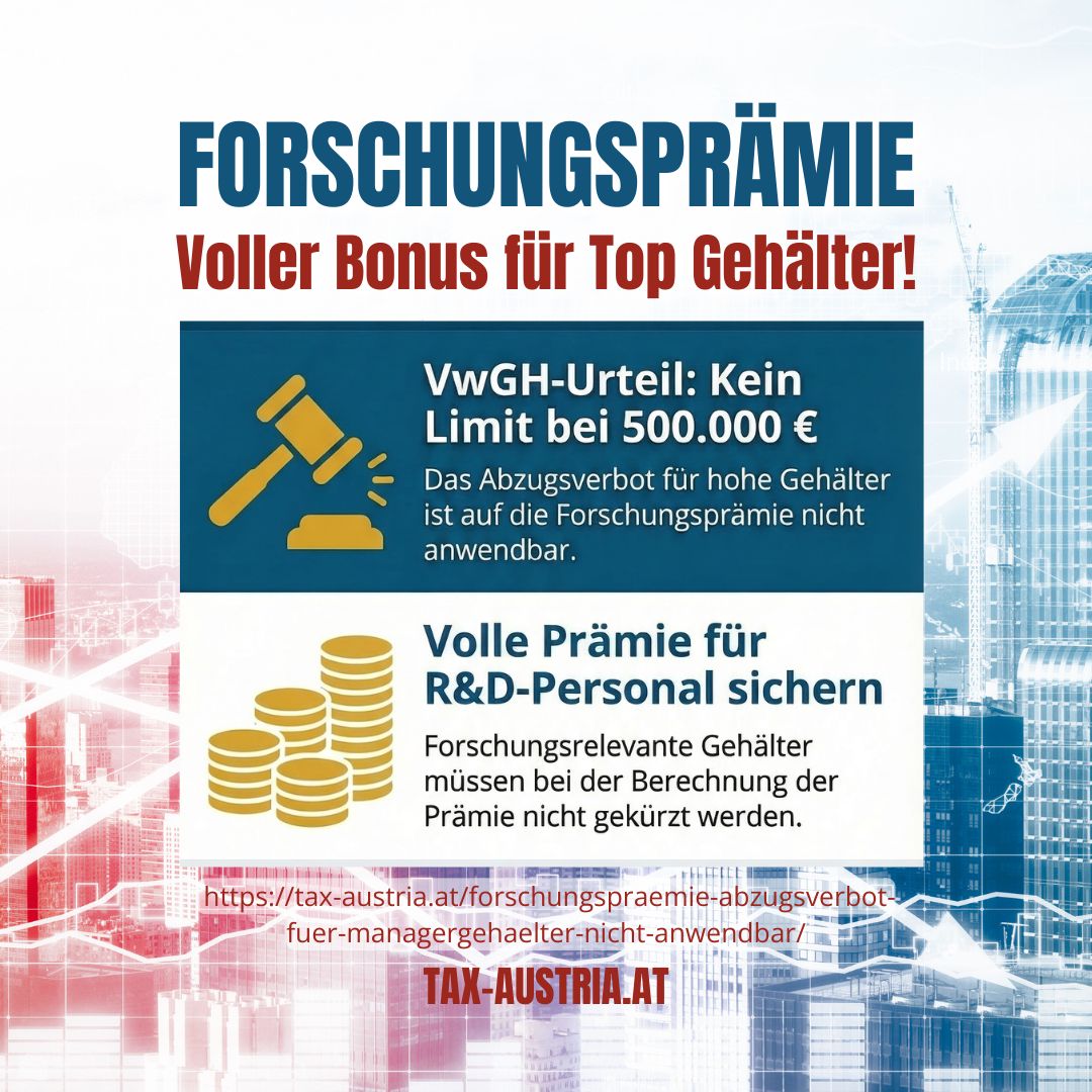 Forschungspraemie Voller Bonus Management Tax Austria At | Tax Austria | KARRIERE NEWS | OTTI.AT