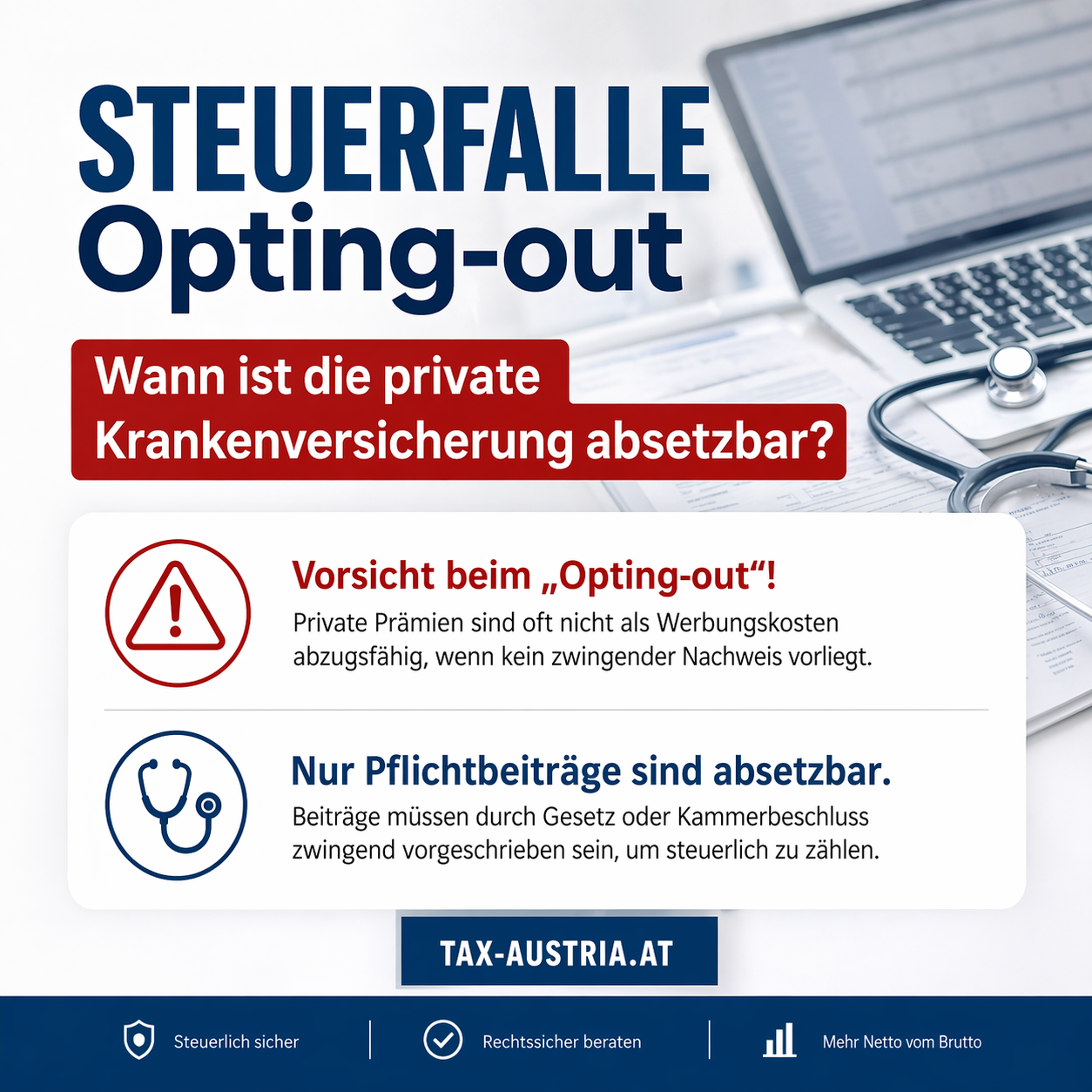 Steuerfalle Opting Out Bei Privater Krankenversicherung | Tax Austria | KARRIERE NEWS | OTTI.AT
