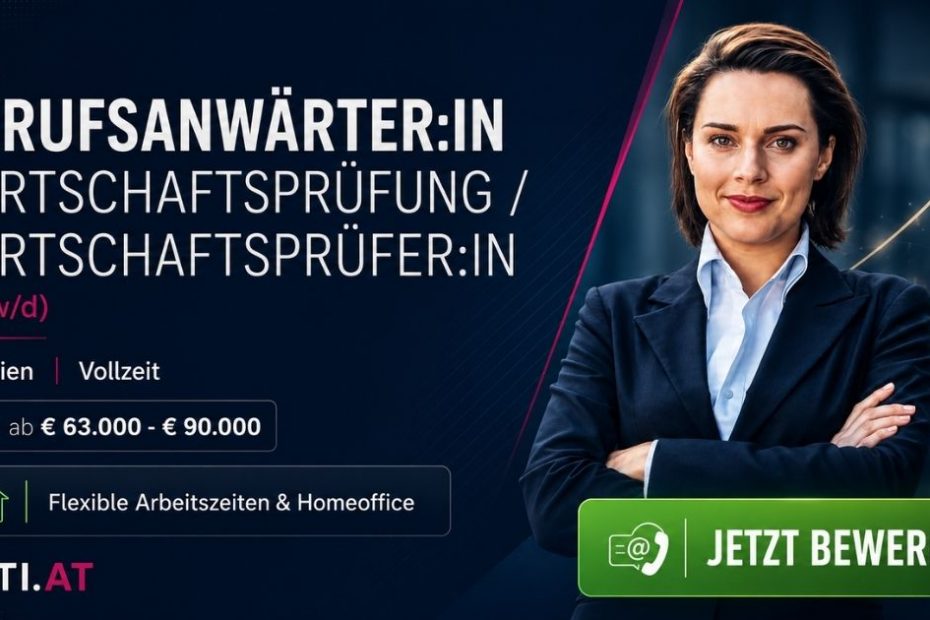 Berufsanwaerterin Wirtschaftspruefung | Steuerberatung, Accounting & Finance | KARRIERE NEWS | OTTI.AT