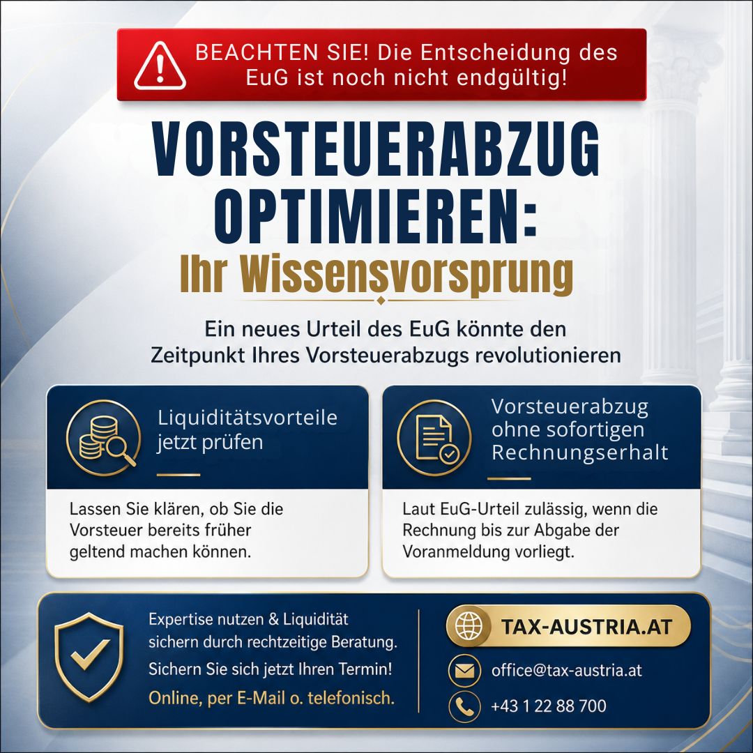 Vorsteuerabzug Optimieren Tax Austria At | Tax Austria | KARRIERE NEWS | OTTI.AT