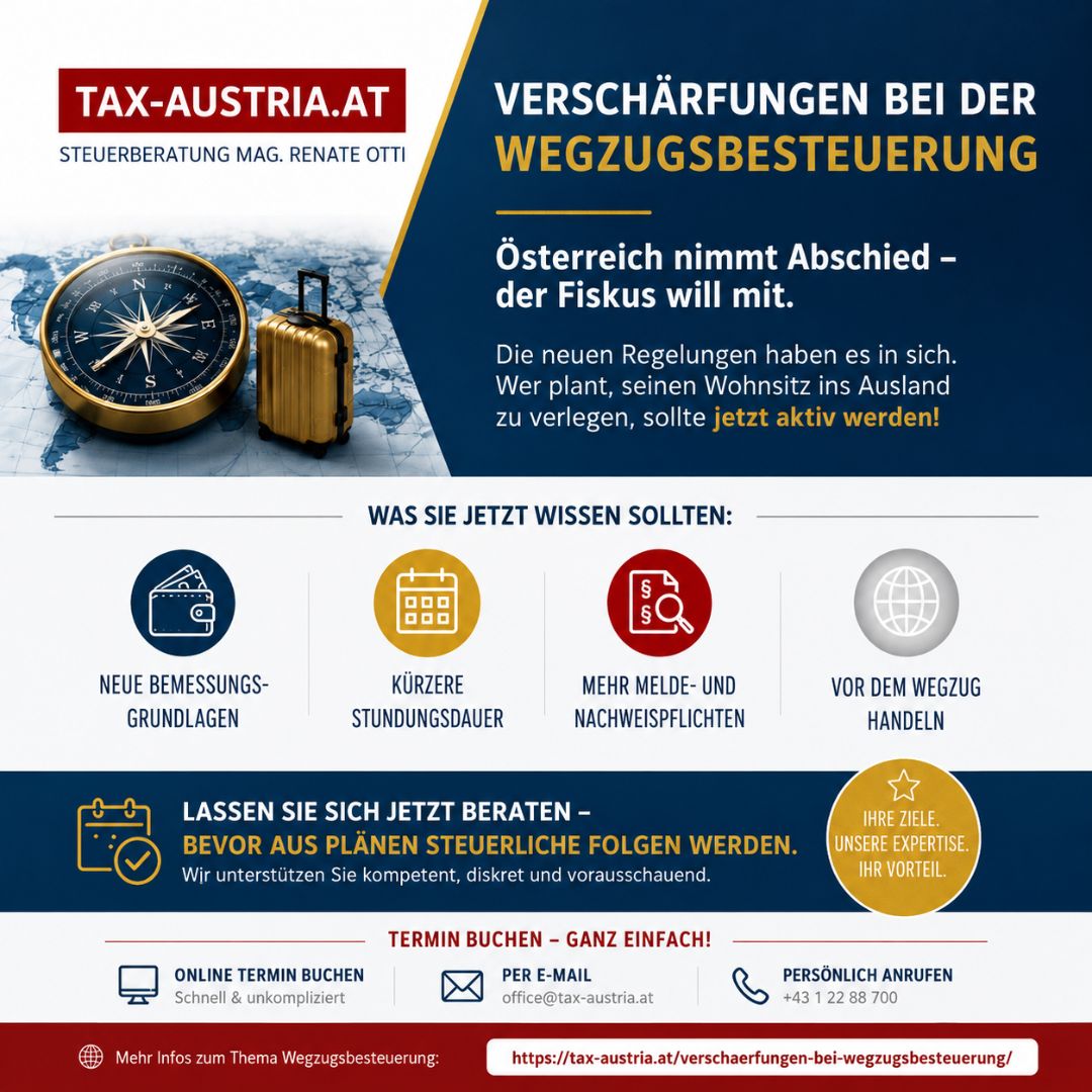 Verschaerfungen Bei Wegzugsbesteuerung Tax Austria At | Tax Austria | KARRIERE NEWS | OTTI.AT