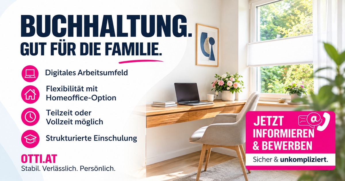 Buchhaltung Gut Fuer Familie Job |  | KARRIERE NEWS | OTTI.AT