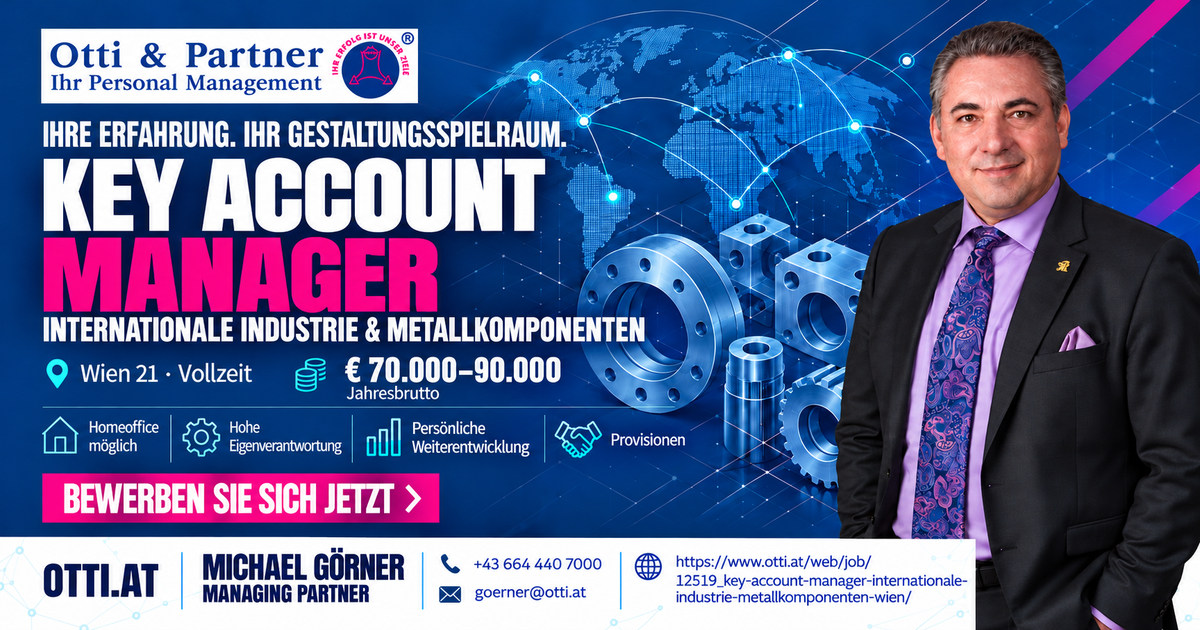 Key Account Manager X | Ihr Erfolg ist unser Ziel! | KARRIERE NEWS | OTTI.AT